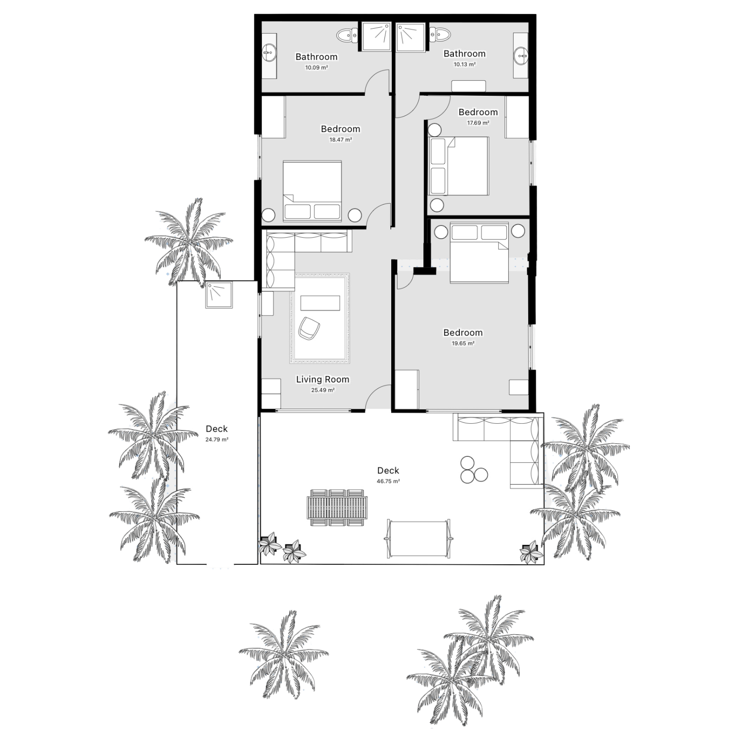 floor plan of villa ka koat